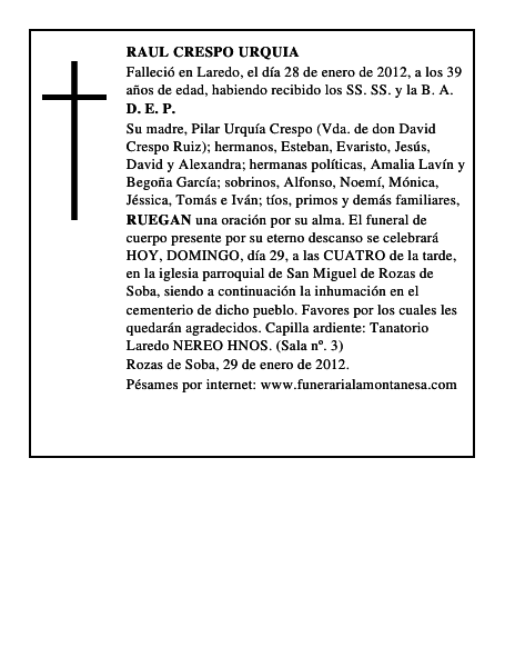 RAUL CRESPO URQUIA