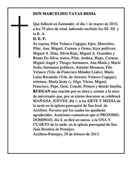 DON MARCELINO VAYAS BEDIA