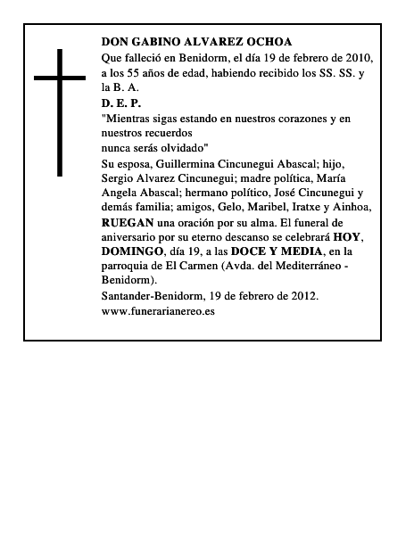 DON GABINO ALVAREZ OCHOA