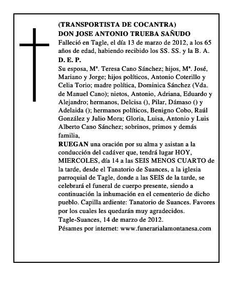 DON JOSE ANTONIO TRUEBA SAÑUDO