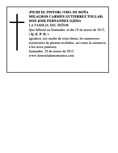 DON JOSE FERNANDEZ OJEDA