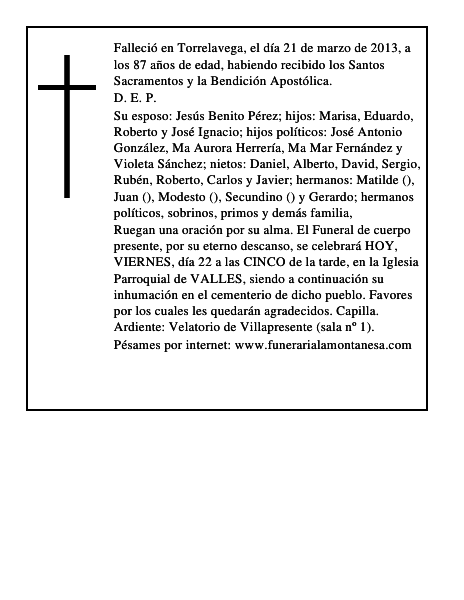 Crisanta Vega González