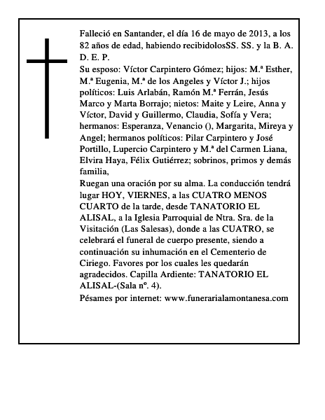 María Natividad Carcedo Saiz
