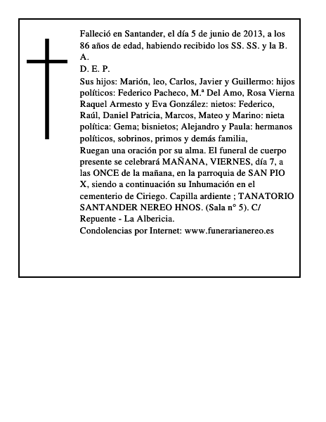 Maria Sagrario Perez