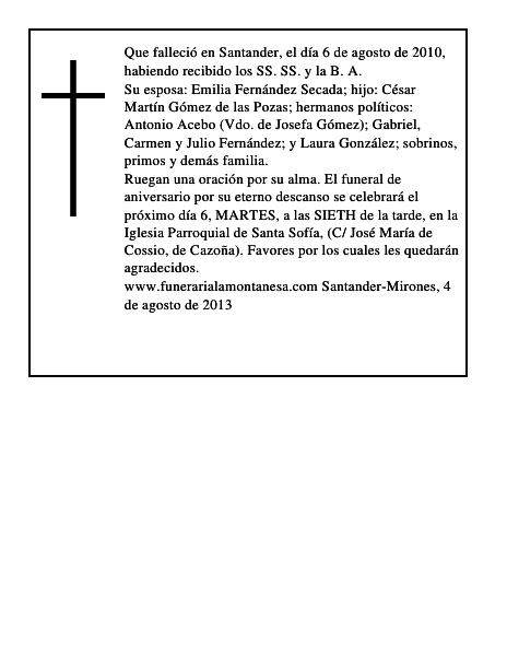 Martin Gomez Acebo