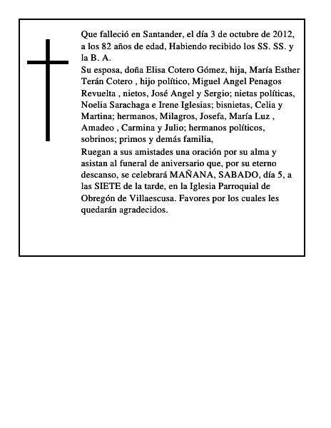 José Terán Montes