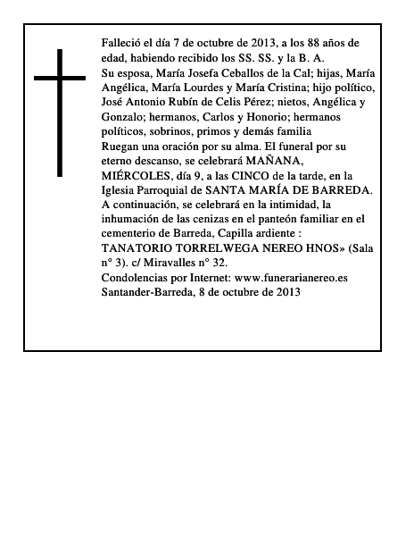 CELESTINO MARTIN