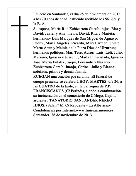 JAVIER DE LA PLAZA DIEZ