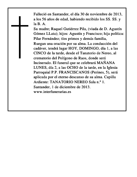 Agustín Gómez Gutiérrez