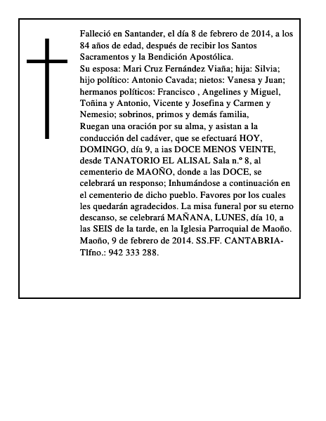 Juan Maestro Fenández
