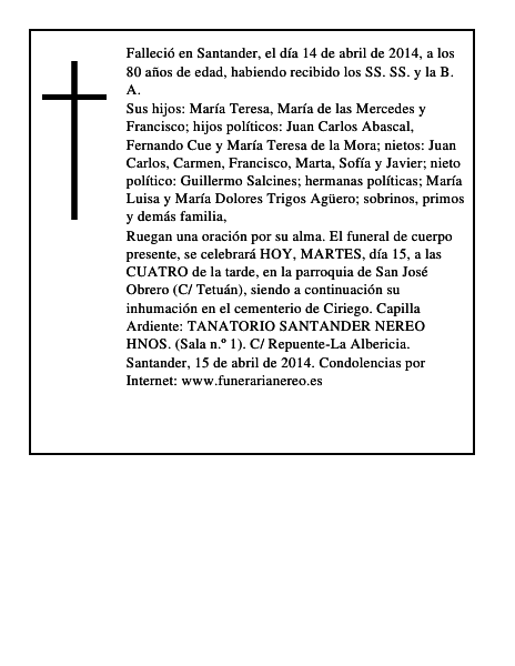 María Teresa Santos Montes
