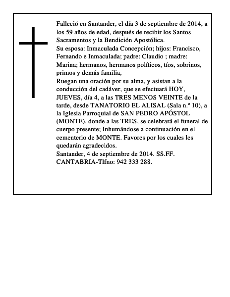 Francisco Toca San Miguel