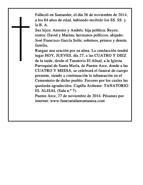 Josefa Solís Sánchez