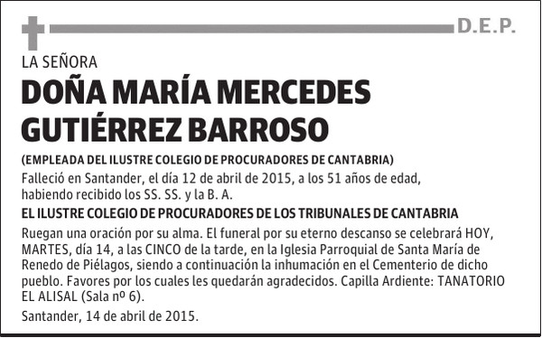 María Mercedes Gutiérrez Barroso