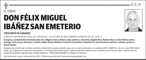 Félix Miguel Ibáñez San Emeterio
