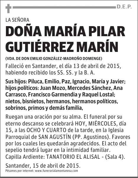 María Pilar Gutiérrez Marín