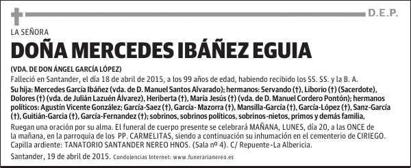 MERCEDES IBAÑEZ EGUIA