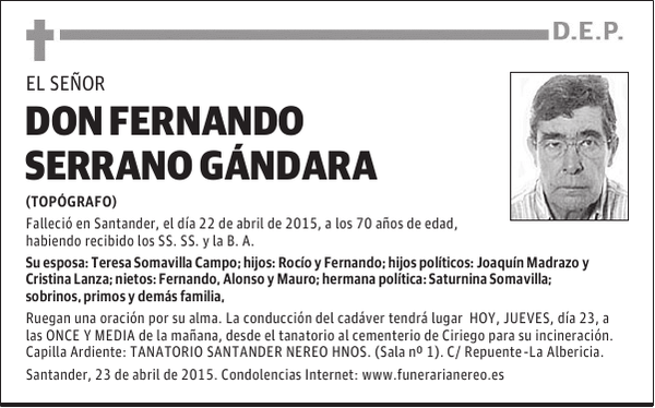 FERNANDO SERRANO GÁNDARA