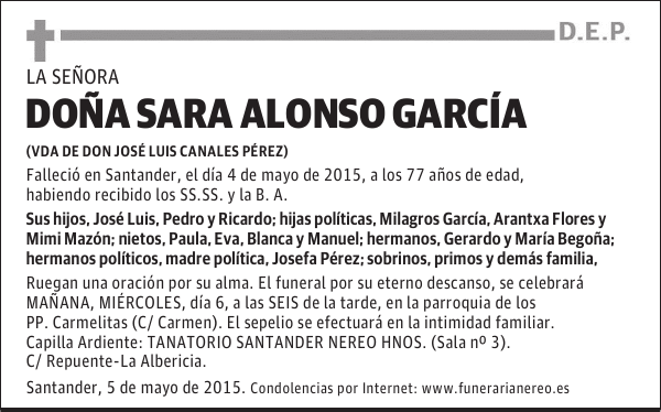 SARA ALONSO GARCIA