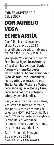 Aurelio Vega Echevarría