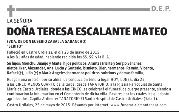Teresa Escalante Mateo