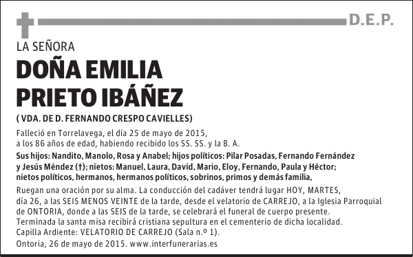 Emilia Prieto Ibáñez