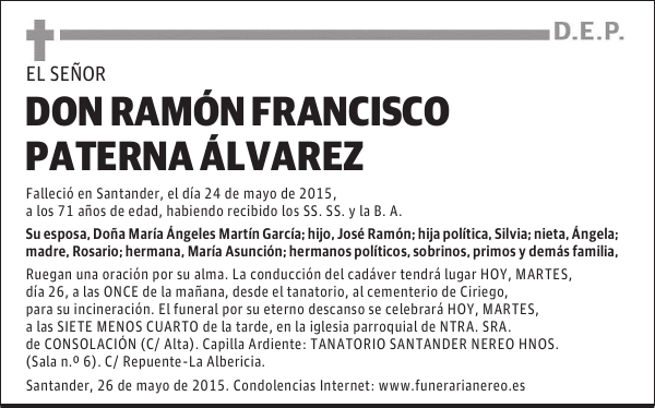Ramón Francisco Paterna Álvarez