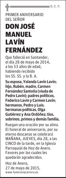 José Manuel Lavín Fernández
