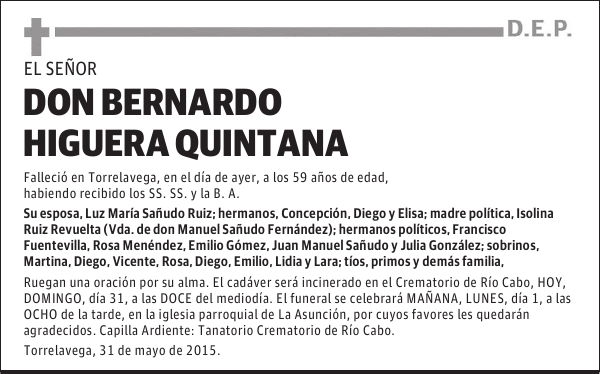 BERNARDO HIGUERA