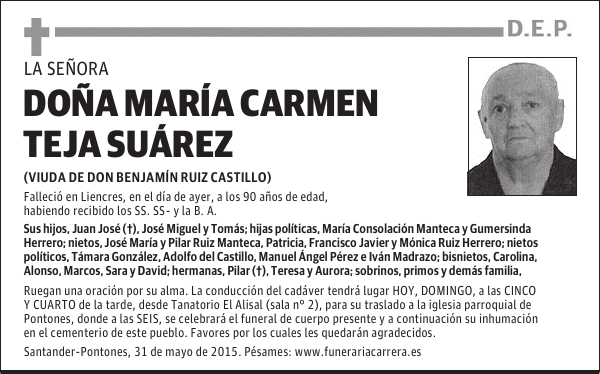 MARÍA CARMEN TEJA SUAREZ