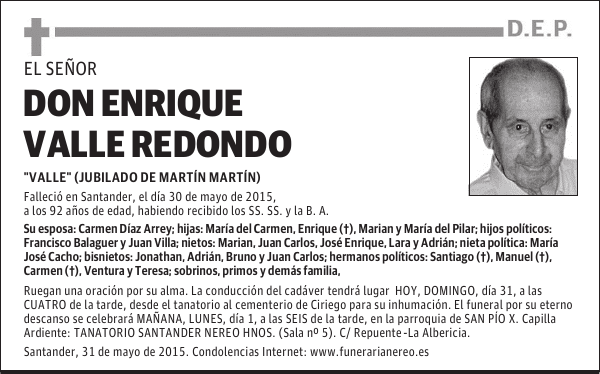 ENRIQUE VALLE REDONDO