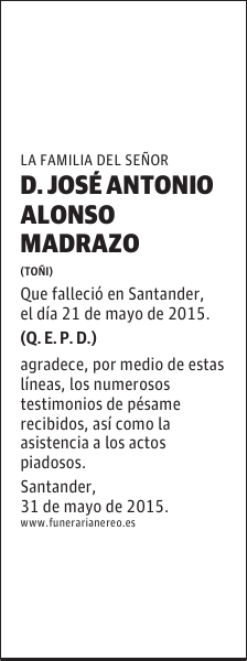 JOSE ANTONIO ALONSO MADRAZO