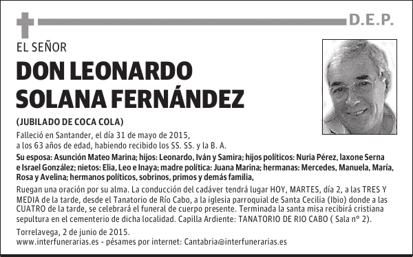 LEONARDO SOLANA FERNANDEZ