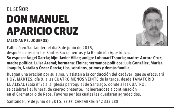 MANUEL APARICIO CRUZ