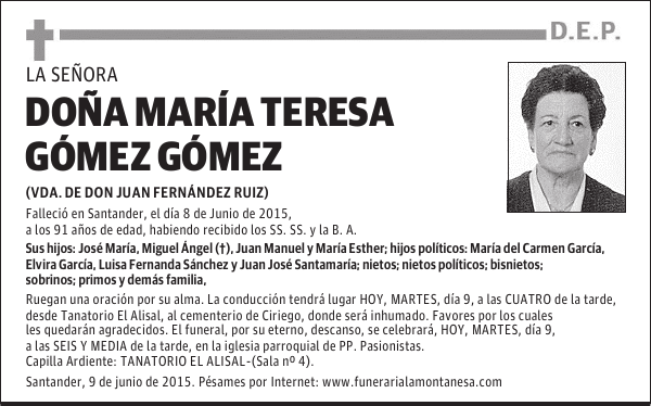 María Teresa Gómez Gómez