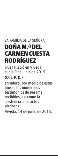M. del Carmen Cuesta Rodríguez