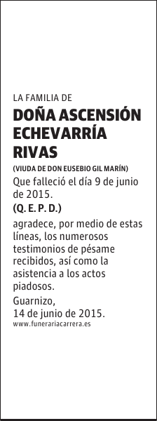 ASCENSIÓN ECHEVARRÍA RIVAS