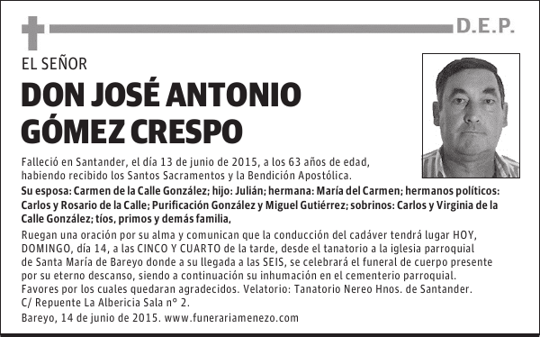 JOSE ANTONIO GÓMEZ CRESPO