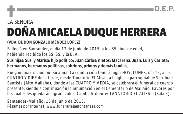 Micaela Duque Herrera