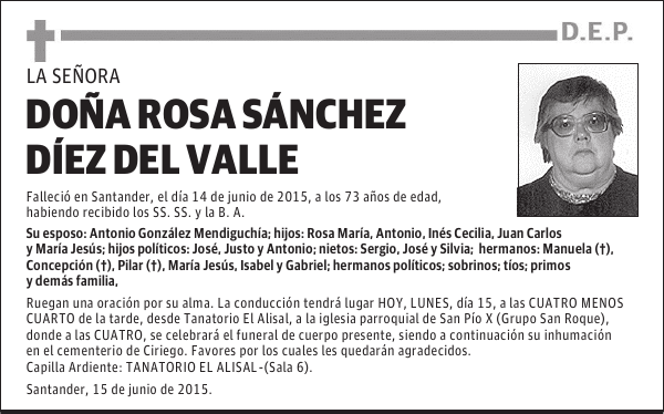 Rosa Sánchez Diez del Valle