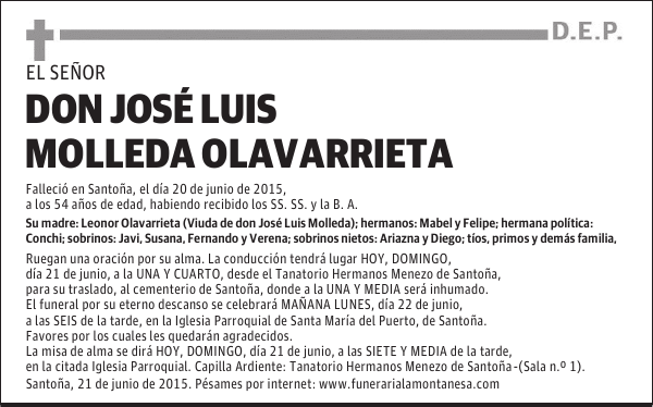 José Luis Molleda Olavarrieta