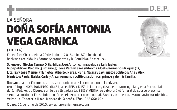 Sofía Antonia Vega Garnica