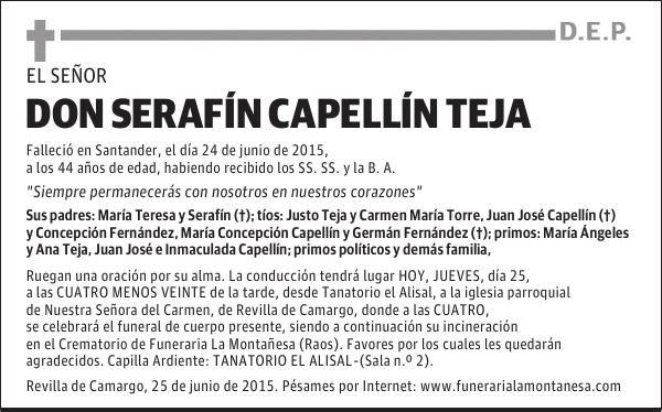 Serafín Capellín Teja