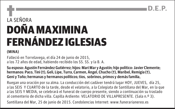 Maximina Fernández Iglesias