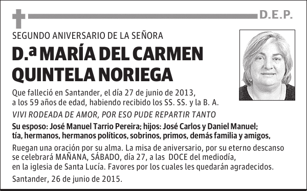 María del Carmen Quintela Noriega