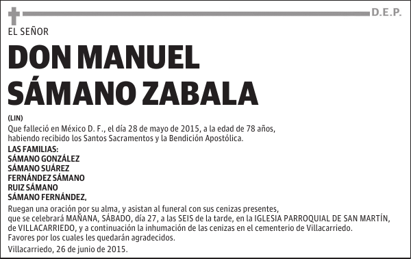 Manuel Samano Zabala