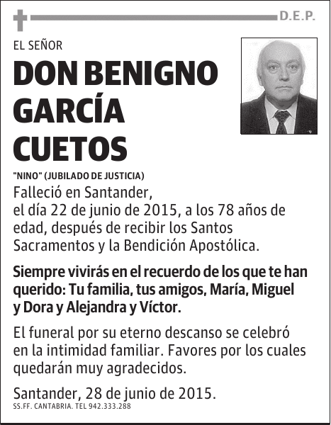 Beningno Garcia Cuestos