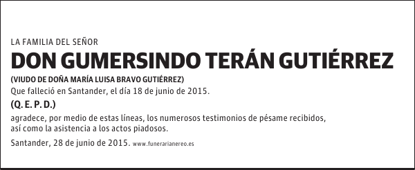 GUMERSINDO TERÁN GUTIÉRREZ