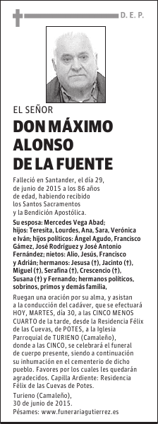 Máximo Alonso de la Fuente