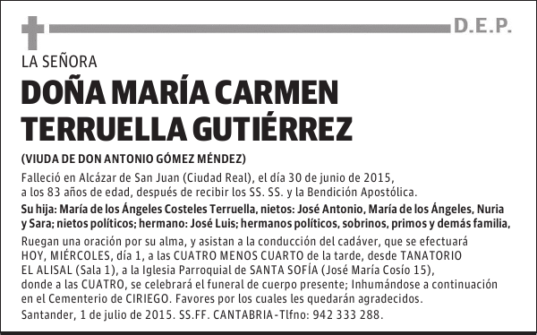 María del Carmen Terruella Gutiérrez